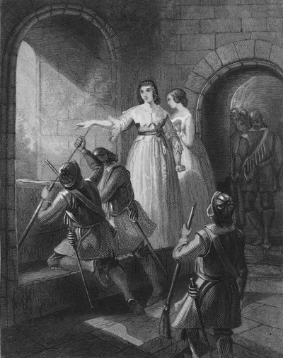 Lettice FitzGerald, 1ère baronne Offaly, défendant son château contre les rebelles lors de la Grande Rébellion irlandaise de 1642 - Henry after Warren